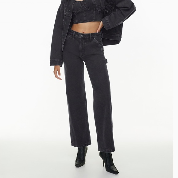 Aritzia Denim - Aritzia Denim Forum The Farrah Hi-Rise Carpenter Jean in grey size 28